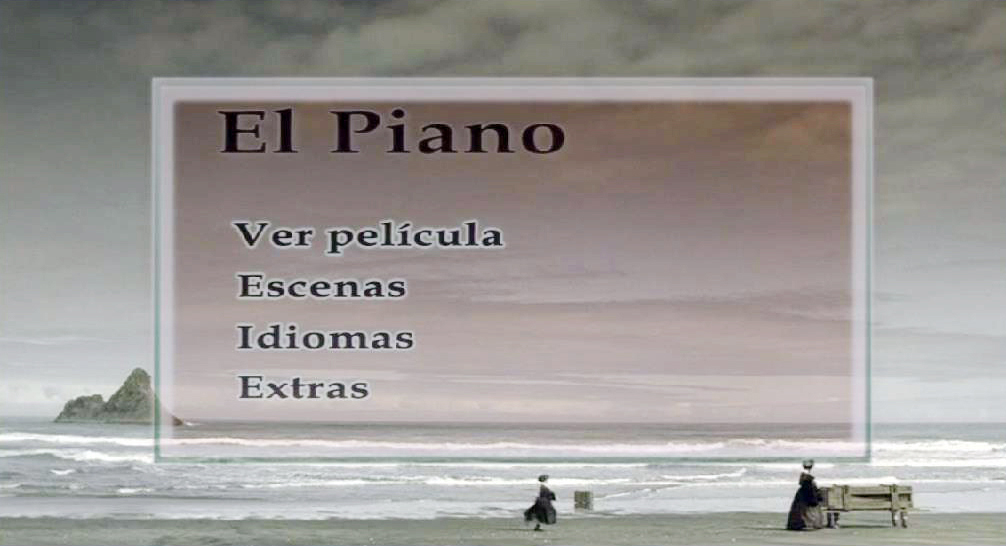 THE PIANO MENU - El piano (The Piano) [1993] [Drama, romance] [DVD9] [PAL] [Leng. ESP/ENG] [Subt. Español]