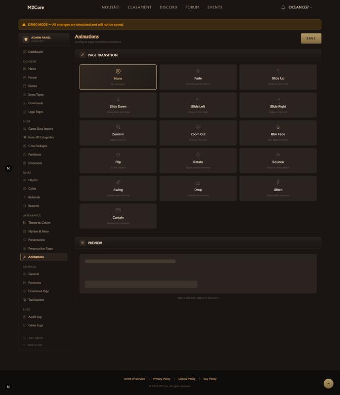 screencapture localhost admin settings animations 2026 04 03 10 53 35