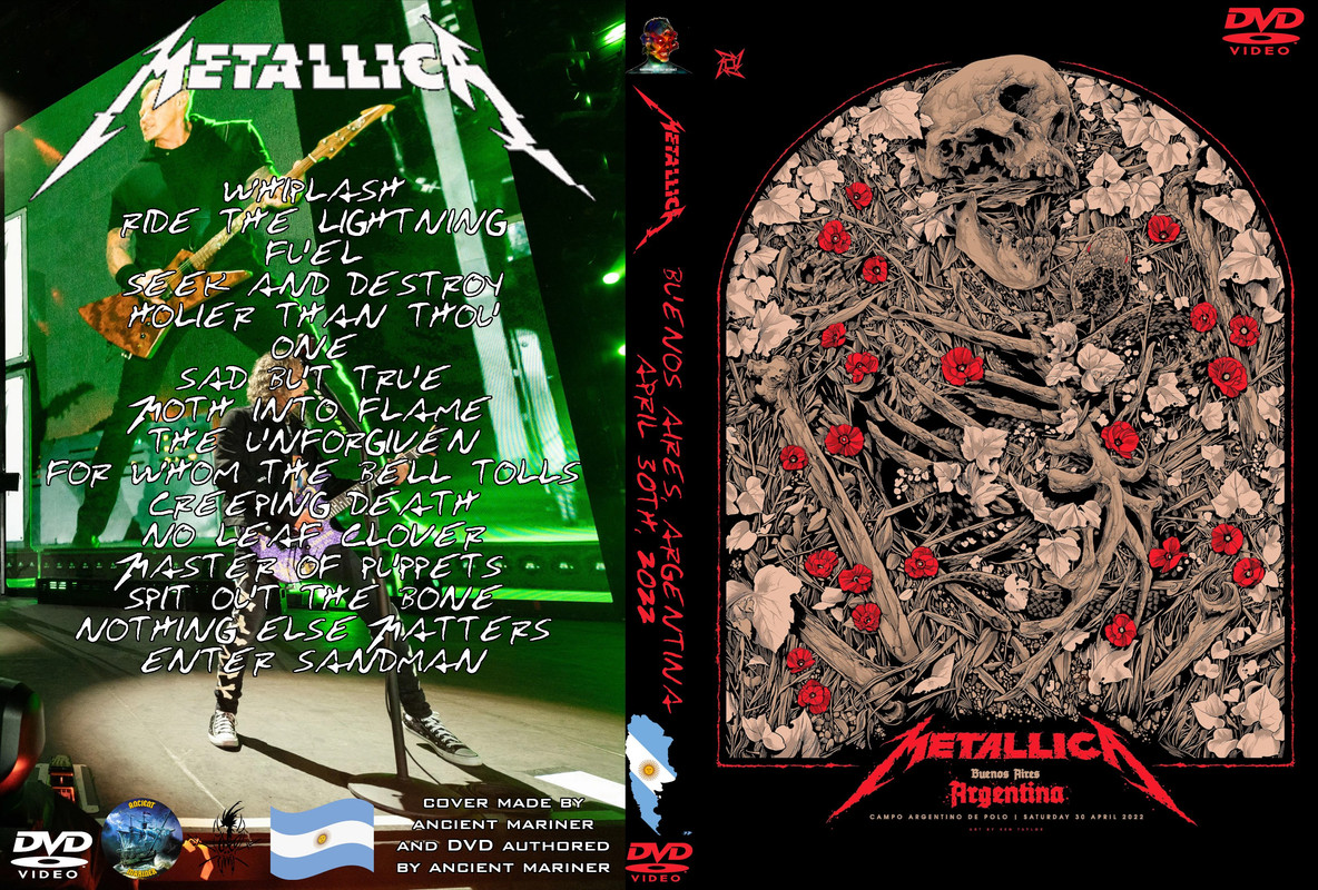 Metallica (2022-04-30) Buenos Aires, Argentina - DVD Artwork