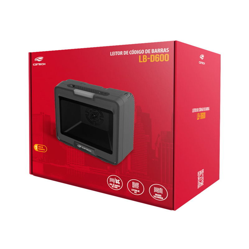 Leitor C3Tech LB-D600BK com cabo USB