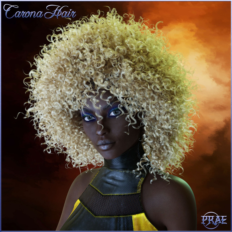 Prae-Carona Hair For G8 Daz