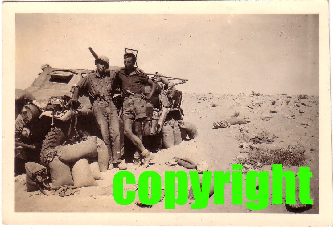 Panzer Sdkfz Spähwagen Afrika Dak mit Besatzung in Wüste