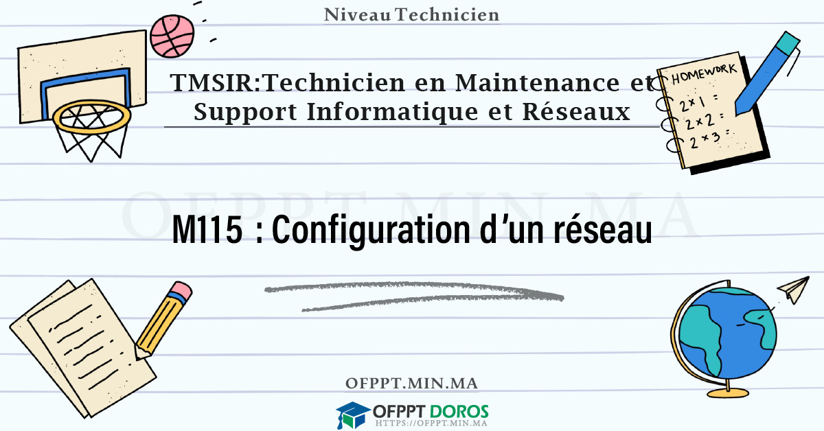 Sommaire détaillé du cours Configuration d’un réseau M115 OFPPT - Structure du module