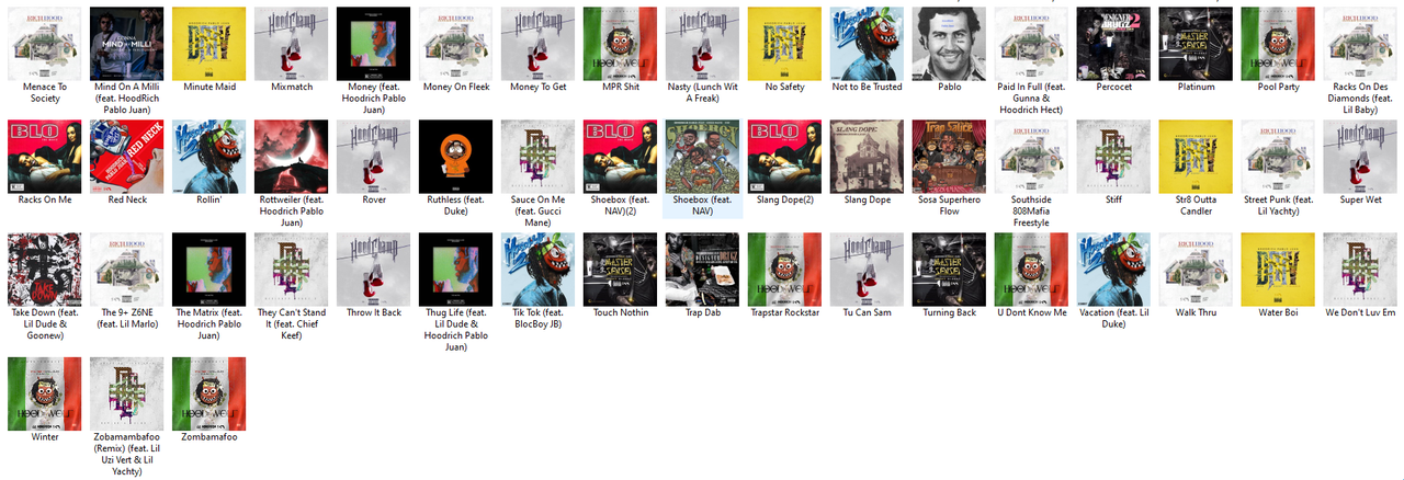 120 Tracks HoodRich Pablo Juan Best Rap Songs Playlist ETTV 320 kbps Beats