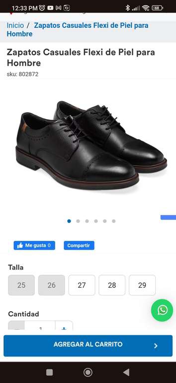 Coppel: Zapatos flexi negros piel 
