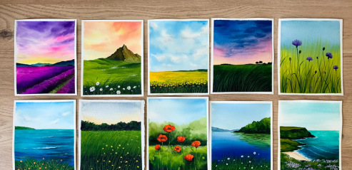 30 Day Watercolor Challenge : Learn to Paint 30 Spring Landscapes with Watercolors