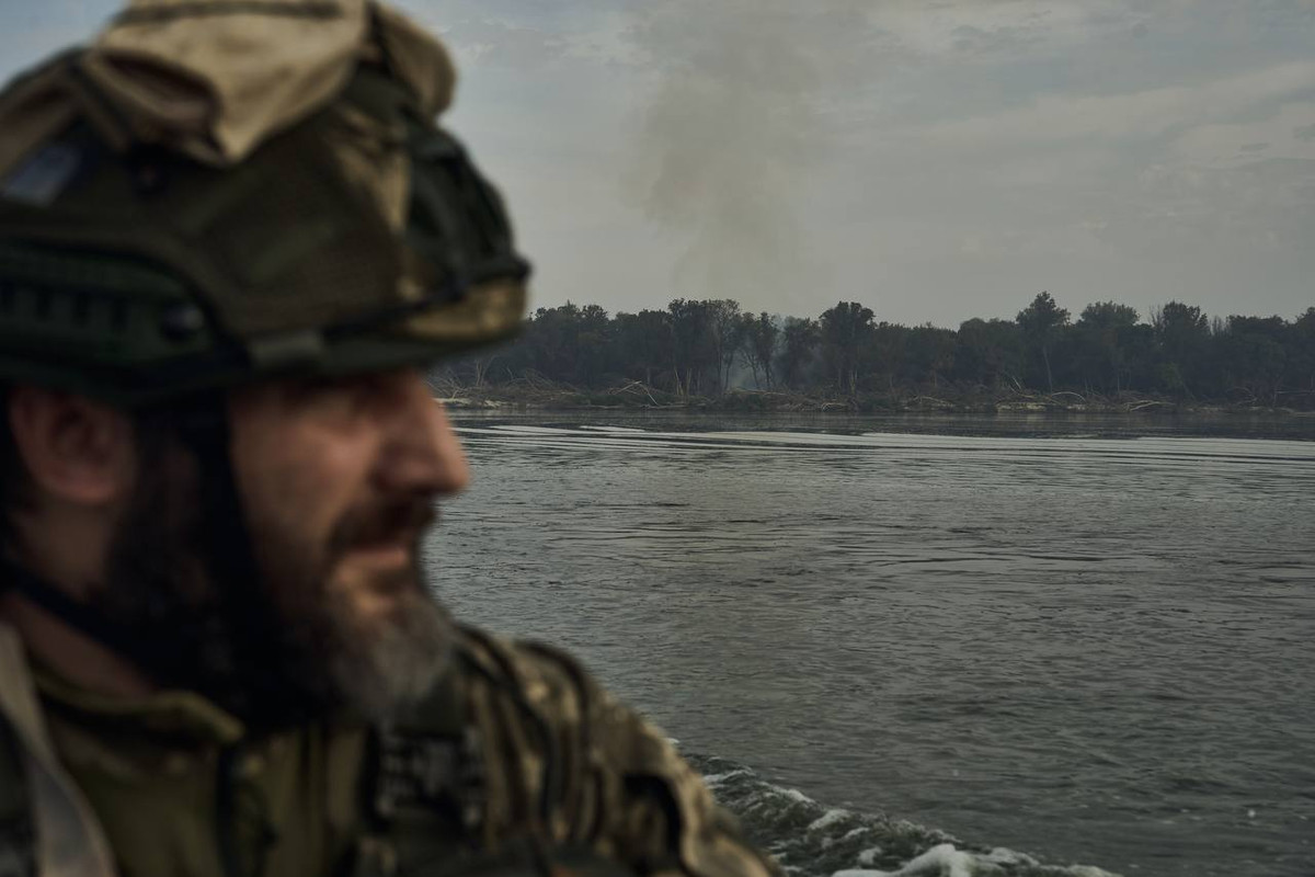 фото украинских военных на левом берегу Днепра