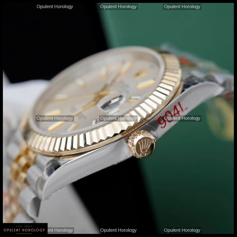 Rolex Datejust Men's Custom 18K Gold Plated Jubilee 41mm - Super Clone