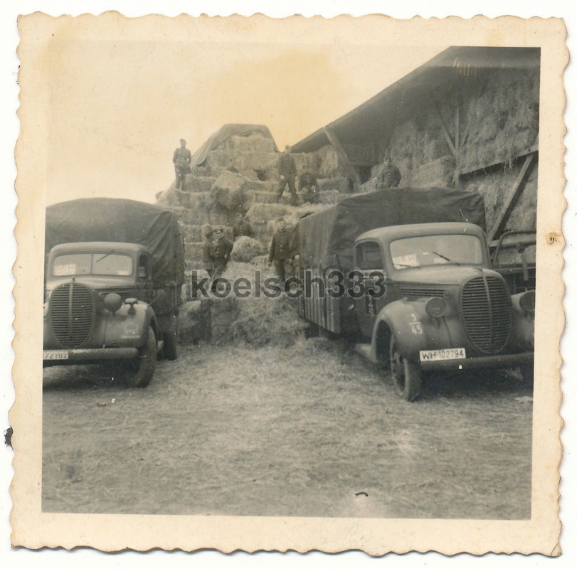 Ford V 8 LKW Wehrmacht Kfz - Heu Beschaffung für