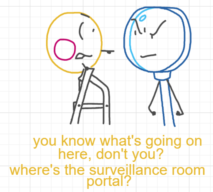 A panel from A Murder On The, episode six of the Board Boards object show by Furretwalk/WalkingFurret.