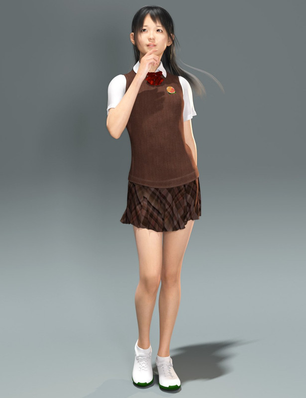 dForce Spring School Uniform for Genesis 8 and 8.1 Females (Full)