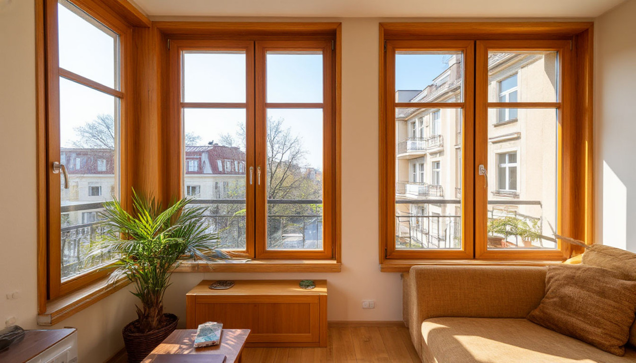 окна пластиковые под дерево