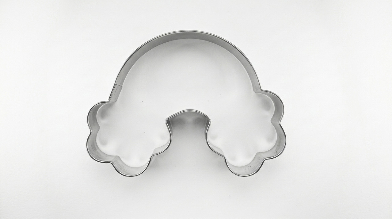 Cortador arcoiris nube para decorar galletas decoradas con fondant