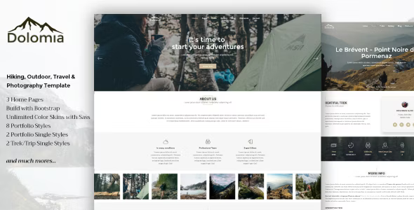 Dolomia – Hiking, Outdoor, Mountain Guide WordPress Theme