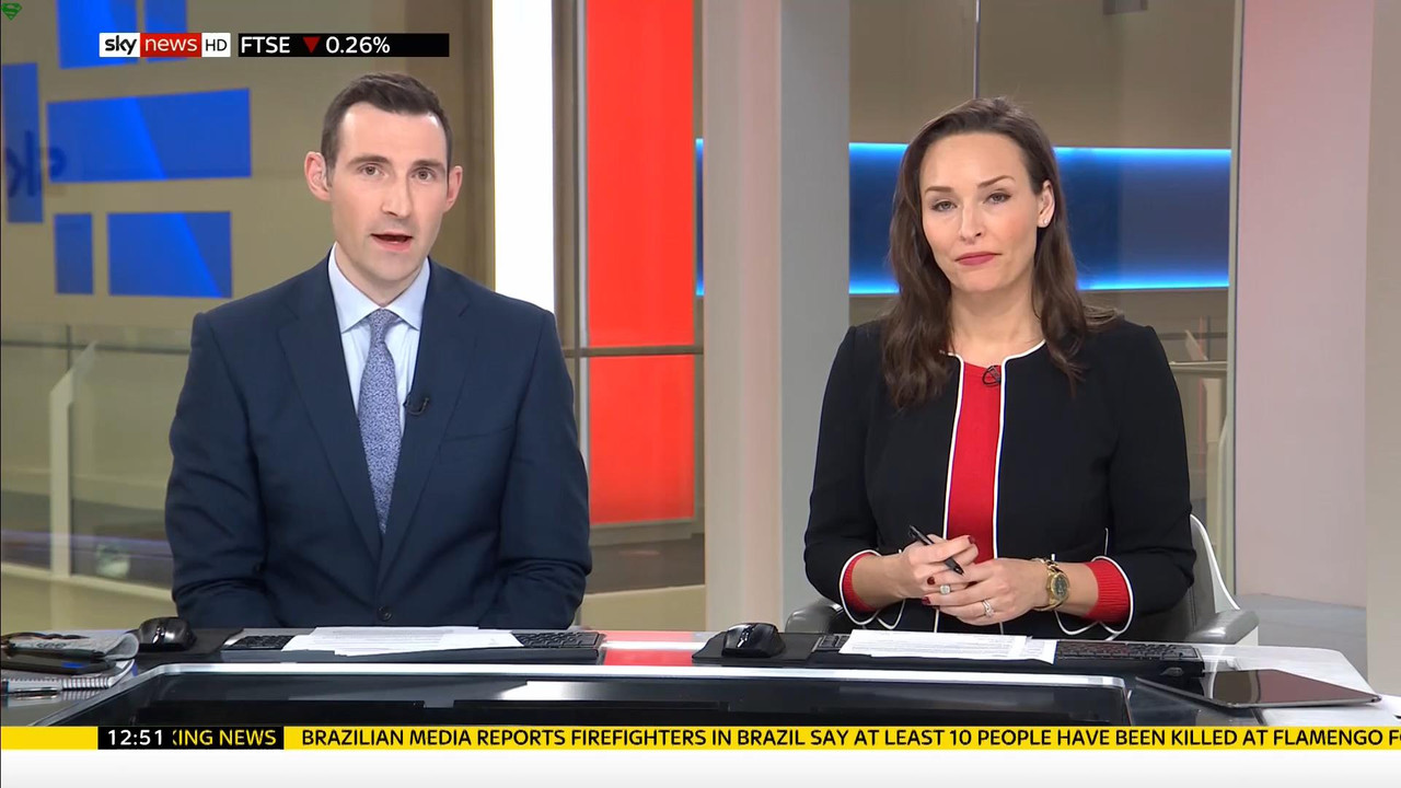 08 February - 12.00.00 - Sky News. Colin Brazier and Jayne Secke