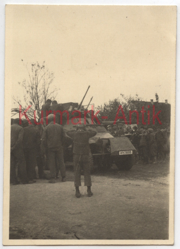 Foto Wehrmacht Panzer Aufkl. Spähwagen 222 Polen Russland Front 