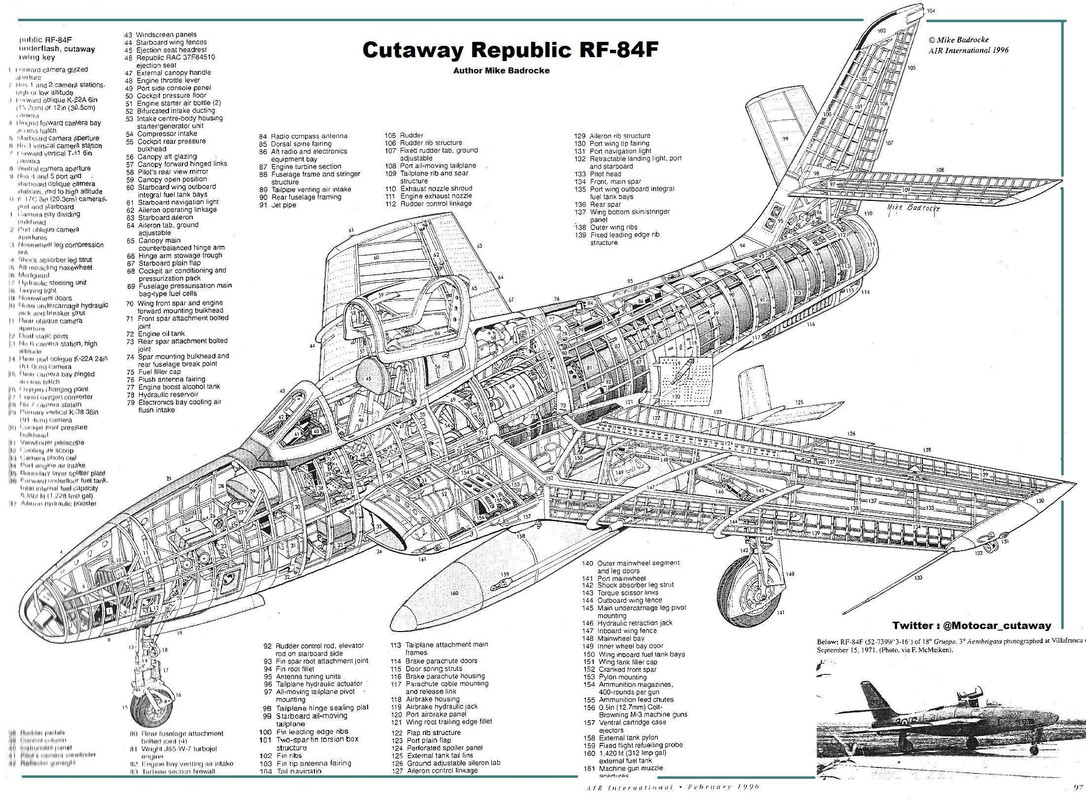 Cutaway Republic RF-84F