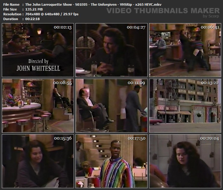 The John Larroquette Show S01E05 The Unforgiven VHSRip x265 HEVC mkv
