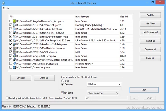Silent Install Helpe