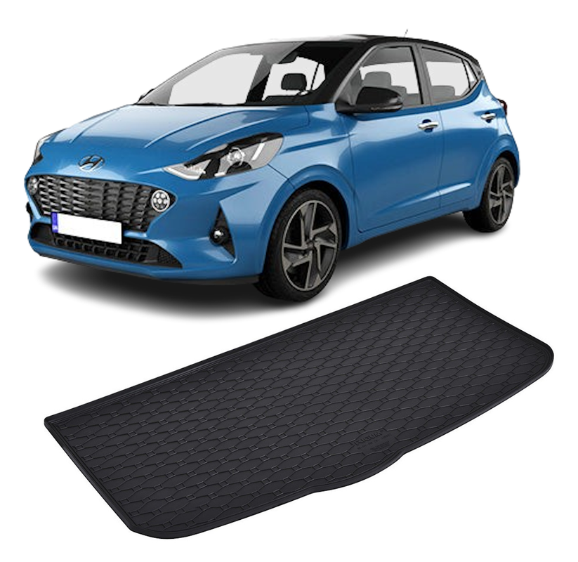 Tavita auto HYUNDAI i10 2020-prezent, protectie portbagaj, Cri-Flo, din cauciuc 100%, compatibil cu autoturismul HYUNDAI i10