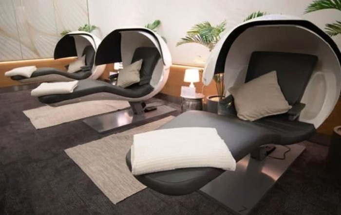 Fasilitas nap pods British Airways