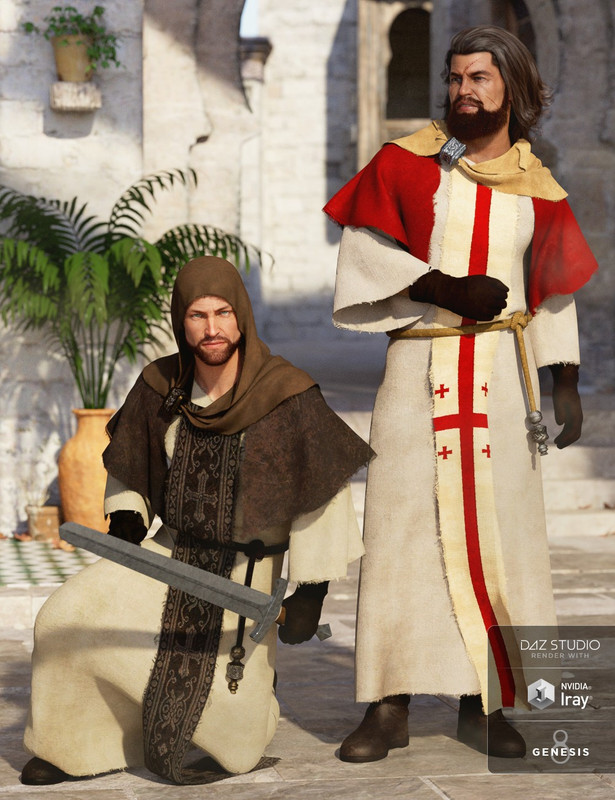 dForce Templar Outfit Textures