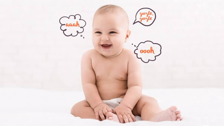 What are three sounds babies make