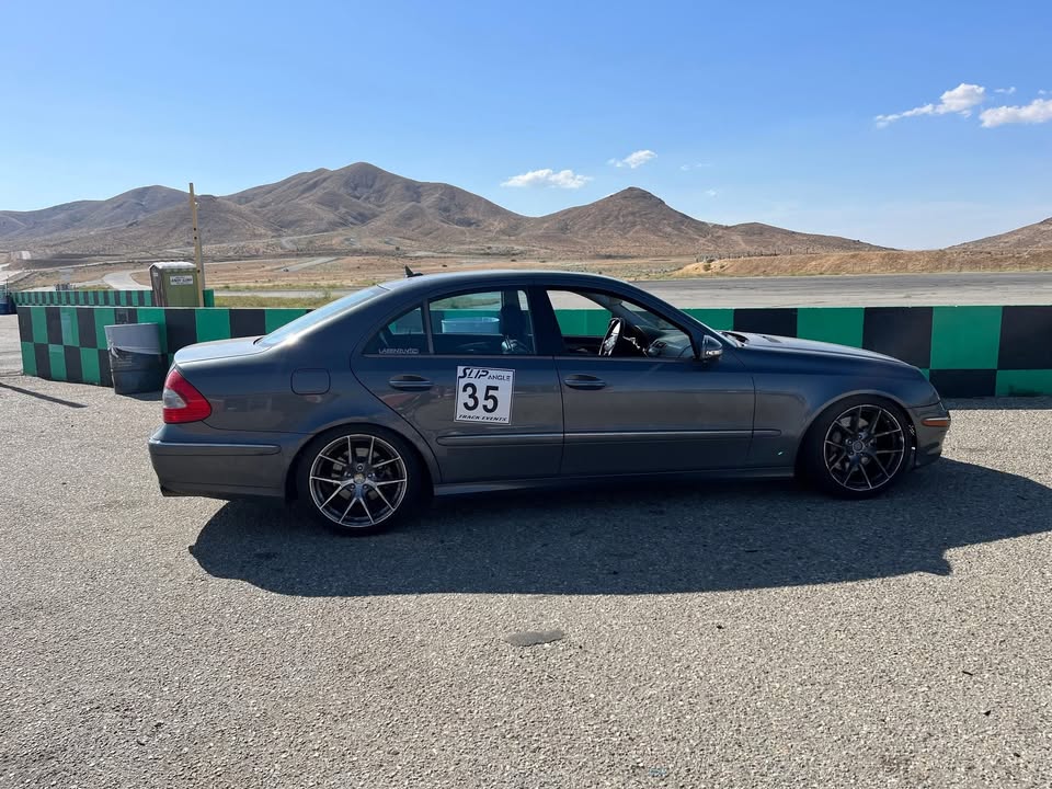 Mercedes E350 testing ECU tune on track