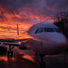 Persona cancelando su vuelo desde el móvil con tranquilidad