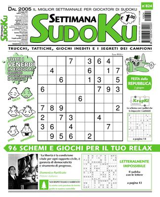 Settimana Sudoku N.824 – 28 Maggio 2021