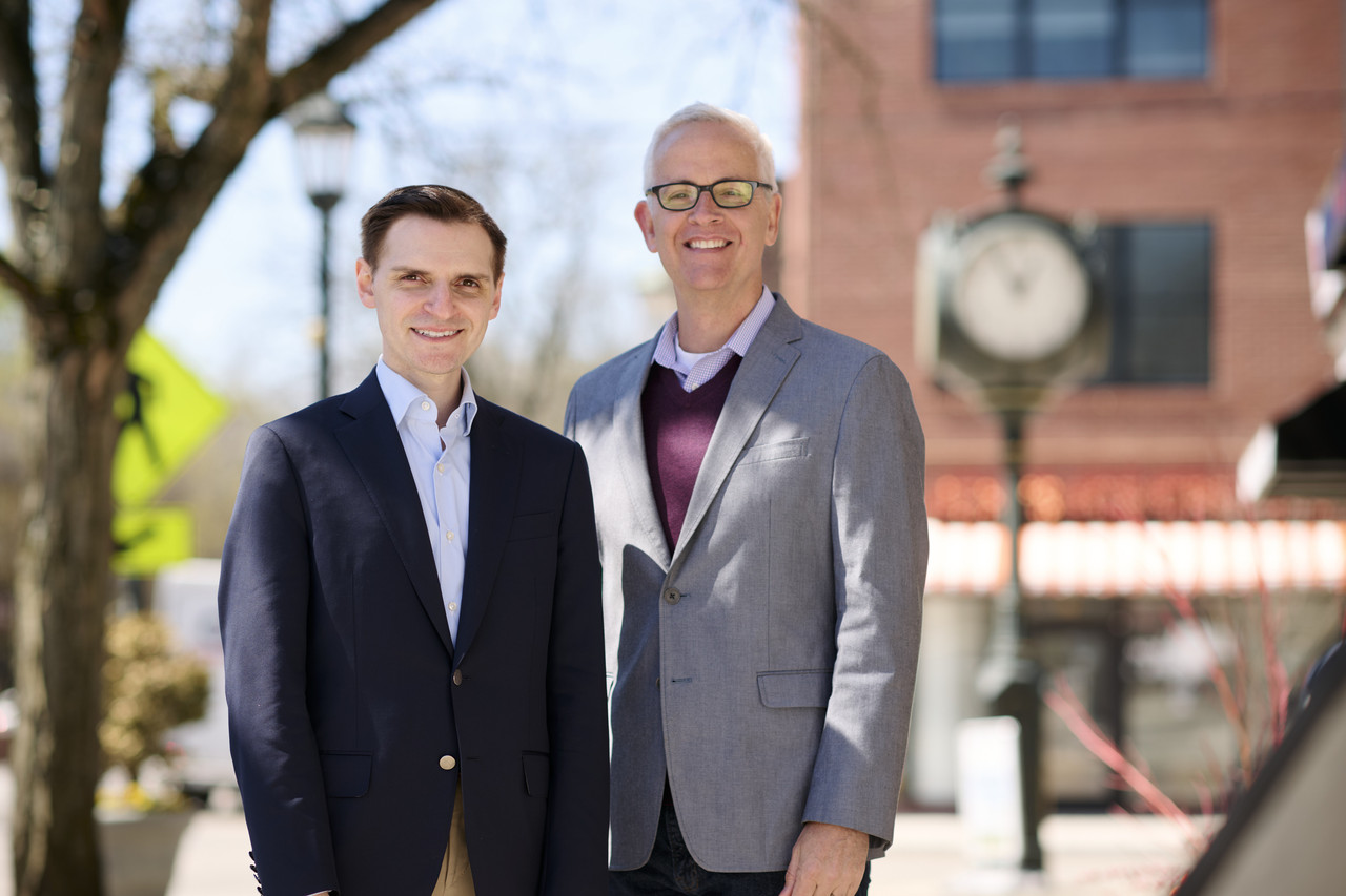 Jason in conversation with constituents