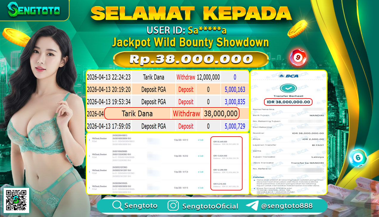 BUKTI PEMBAYARAN SLOT WILD BOUNTY SHOWDOWN