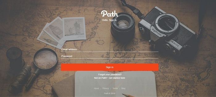 Tampilan Awal Web Resmi Path