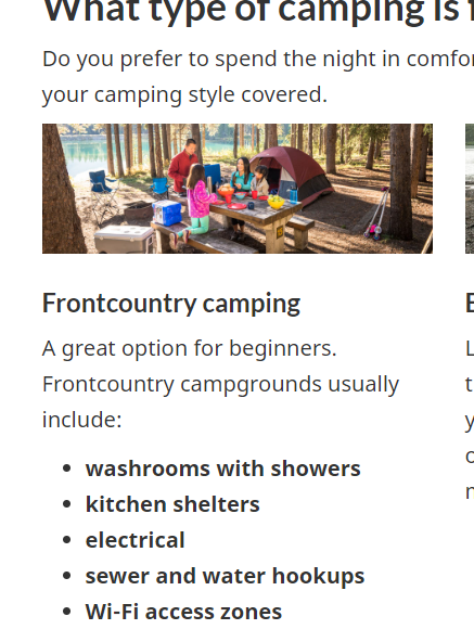 National & Provincial Parks: Camping - Viajar en autocaravana y camping (Costa Oeste Canadá) - Forum USA and Canada