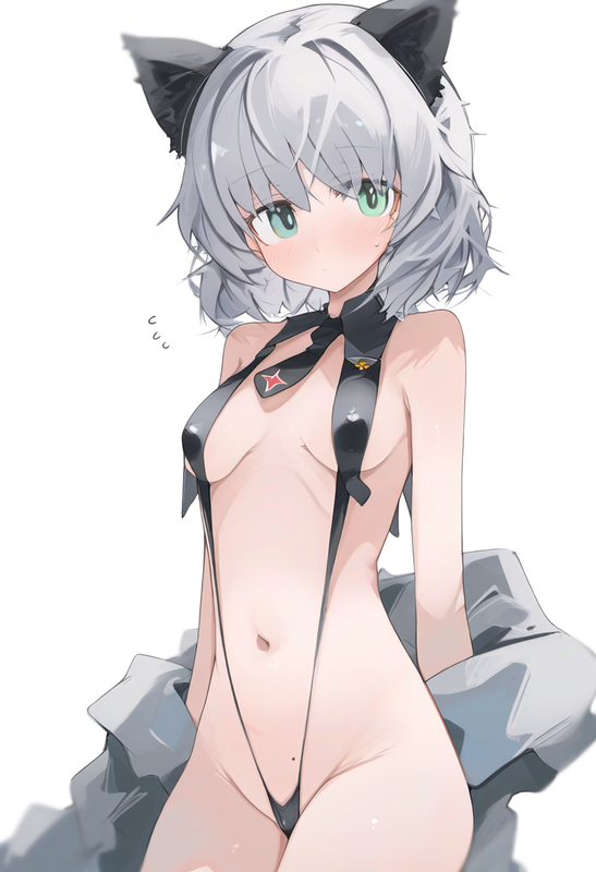 1girl, sanya v. litvyak, strike witches, mikozin, {{white slingshot swimsuit}},  s-2372550369