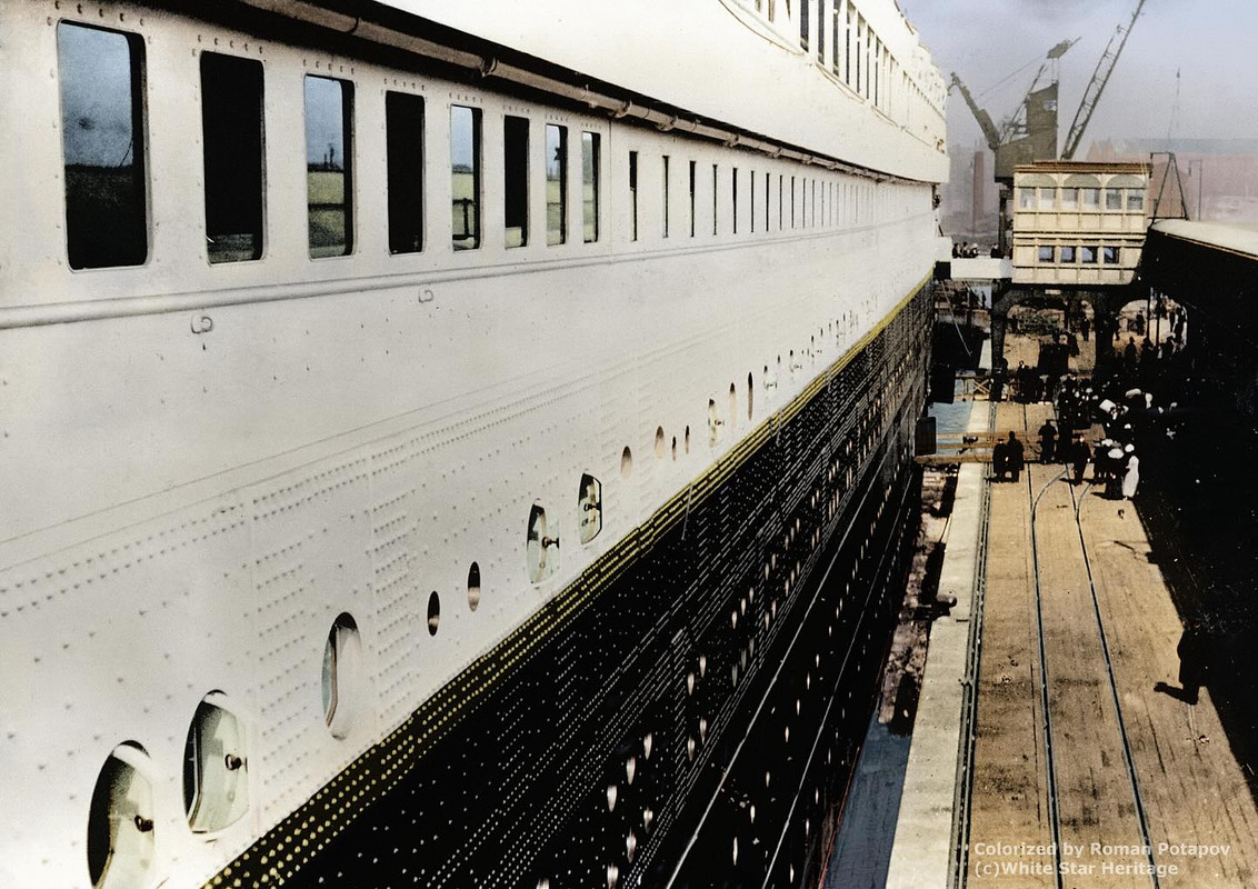 L epave du Titanic en 2012 - Page 2 Le-Titanic-embarque-des-passagers-de-deuxi-me-classe-Southampton-1912