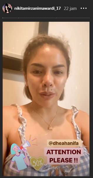 Nikita Mirzani beri diskon 50% untun endorse dan paid promote di laman instagram pribadinya.