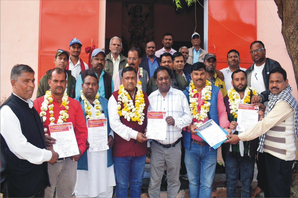 रायकवार समाज चुनाव के लिए 7 प्रत्याशियों ने भरे नामांकन पत्र - 30 अप्रैल को होगा मतदान, एक लाख वोटर बनाने का लिया गया संकल्प