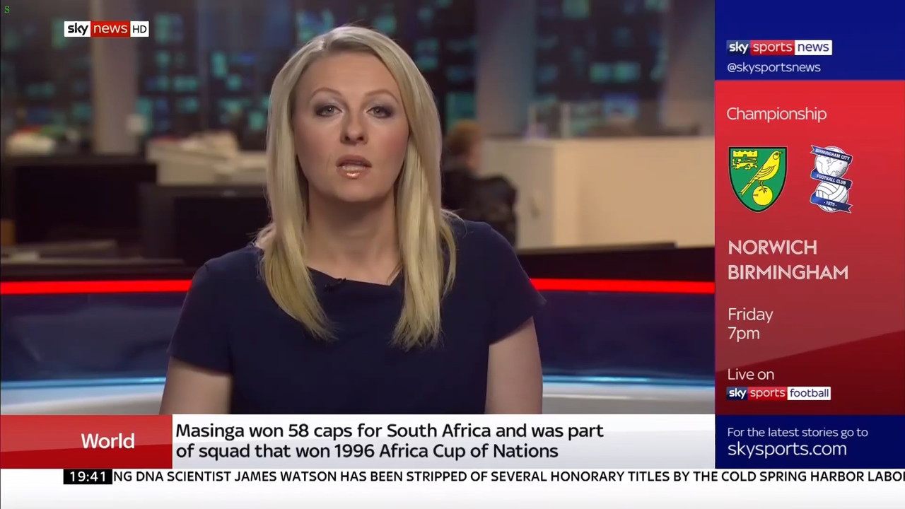 13 January - 19.30.00 - Sportsline. Sky News presents the news a