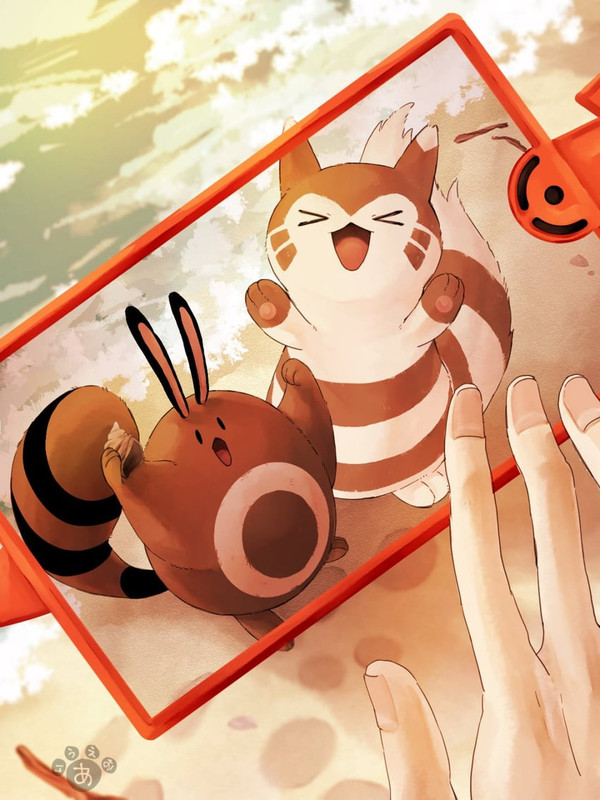 rotom-rotom-phone-furret-and-sentret-pok