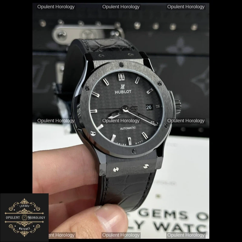 Hublot Classic Fusion – Ceramic Carbon Dial 42 mm Automatic Watch - Super Clone