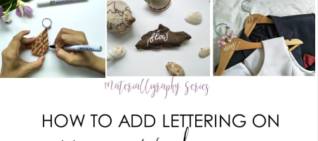 How To Add Modern Calligraphy and Lettering To Wood