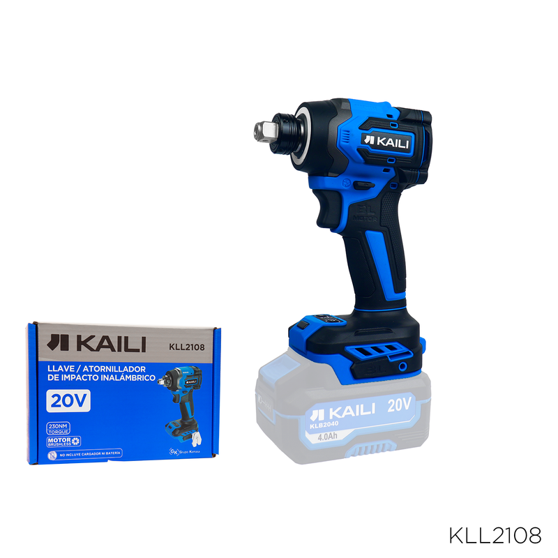 LLAVE DE IMPACTO 2 EN 1 BRUSHLESS DE 18 V Y DESTORNILLADOR KAILI