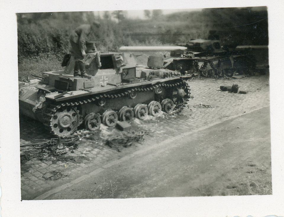 Frankreich Vormarsch panzer III Tank Kämpfe Foto