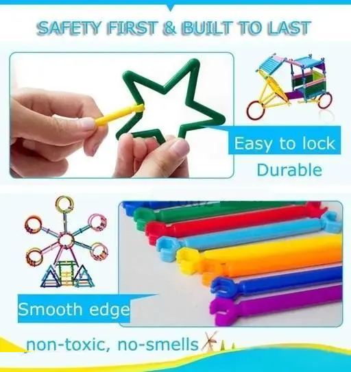 DIY 72+ Smart Stick Building Blocks with Different Shape Game Set for 3-8 Years Old Kids for Creative Learning - Multicolor  Color 1 (T116)