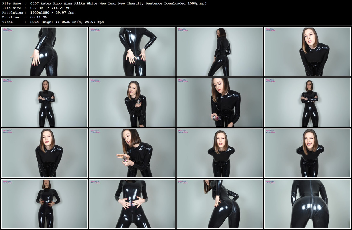 0487 Latex Rubb Miss Alika White New Year New Chastity Sentence Downloaded 1080p.mp4