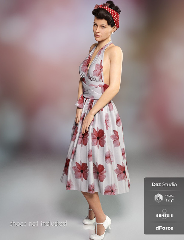 dForce Iconic Dress for Genesis 8 Female(s) dForce Iconic Dress for Genesis 8 Female(s)