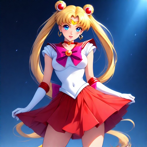 Sailor-Moons-in-very-short-ski-30