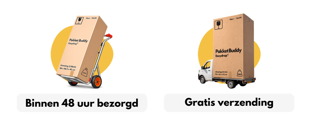 PakketBuddy pakketbrievenbus in gebruik