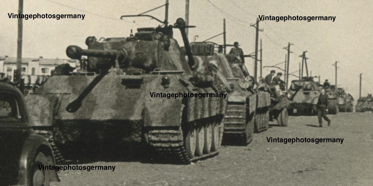 Foto Russland WH Panzer V Panther schwere Panzerabteilung Camouflage Camo (2)